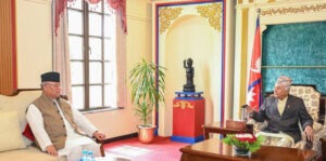 राष्ट्रपति पौडेल र विपक्षी नेता आङ्देम्बेबीच भेटवार्ता