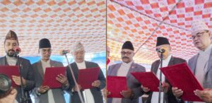 बागमती प्रदेश मन्त्रिपरिषद् विस्तार, ६ मन्त्रीले लिए पद तथा गोपनीयताको शपथ