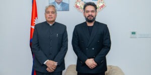 प्रधानमन्त्री शाह र भारतीय राजदूत श्रीवास्तवबीच भेटवार्ता
