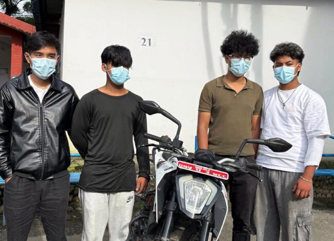 काठमाडौँबाट बुलेट र डुक मोटरसाइकल चोर्ने ६ युवक पक्राउ