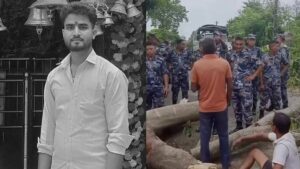कप्तानगञ्ज घटना: आफन्तले उठाउन मानेनन् मेहताको शव, रूख ढालेर प्रदर्शनमा उत्रिए स्थानीय 