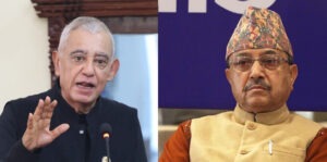 काँग्रेस नेता पूर्णबहादुर खड्का र शशांक कोइरालाबीच भेटवार्ता