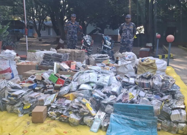 रौतहटमा एक नेताको घरबाट ५० लाख बराबरको अवैध सामग्री बरामद