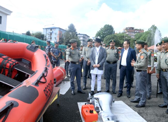 सशस्त्र प्रहरी अत्यन्तै अप्ठ्यारो र कठिन भौगोलिक स्थानमा काम गरिरहेका छन् : गृहसचिव शर्मा 