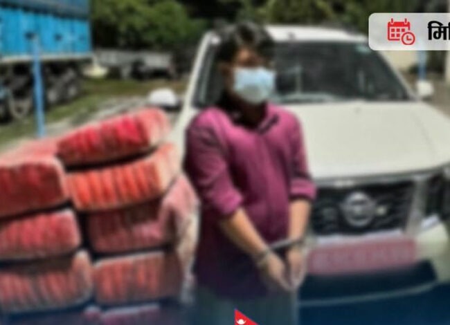 ११४ किलो गाँजासहित कार चालक पक्राउ