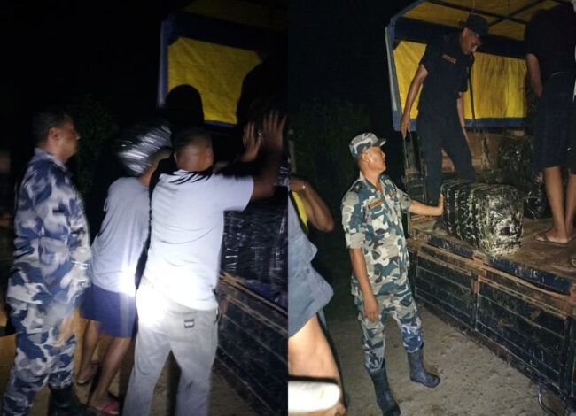 सप्तरीबाट १४ सय किलो गाँजा बरामद