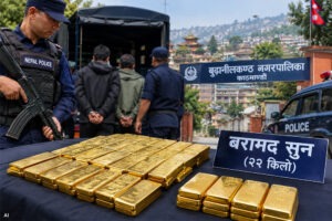 अबैध सुन कारोबारमा चिनियाँ नागरिक, २२ किलो सुनसहित पक्राउ